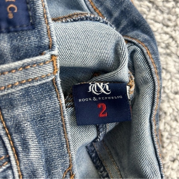Rock & Republic Jeans Womens 2 Skinny Denim Classic Concert Party Denim Casual - Picture 3 of 5